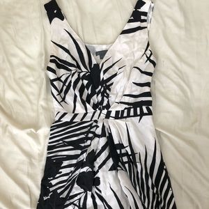 Armani Exchange black and white dress